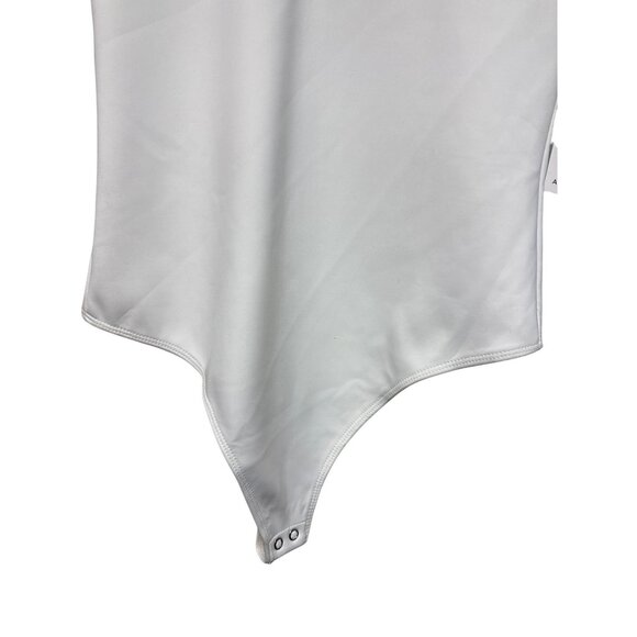 Good American Scuba Scoop Body Suit Women's White Long Sleeve Thong Medium NWT - Picture 6 of 12